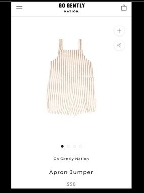 Go Gently Nation apron jumper